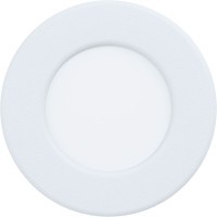 99202 Светодиодный встраиваемый светильник FUEVA 5, 2,7W (LED), Ø86, ET26, IP44, 300lm, 3000K, сталь, бел