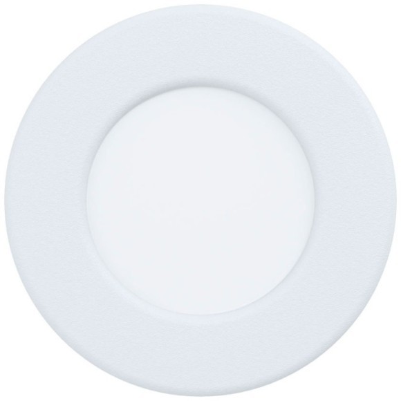 99202 Светодиодный встраиваемый светильник FUEVA 5, 2,7W (LED), Ø86, ET26, IP44, 300lm, 3000K, сталь, бел