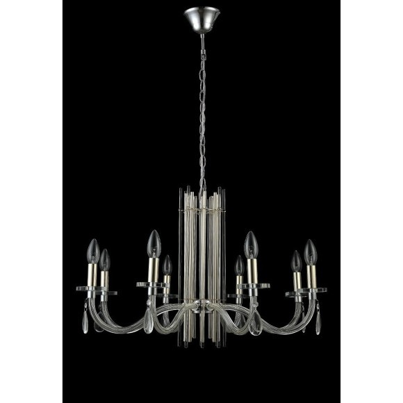Люстра Crystal Lux AURELIO SP8 GOLD+CHROME/TRANSPARENT