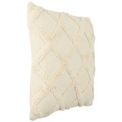 420058 Подушка декоративная CHEVERY, L450, B450, наволочка: 100% хлопок, кремовый; наполнитель: 100% полиэстер