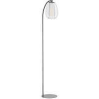 390462 Светодиодный торшер с регулировкой цветовой температуры MENORCA, 1X7W;1X1,6W(LED) ,2200-6500K, 700lm, сталь, никель черный, белый