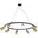 Светильник подвесной Crystal Lux CLT 015C8 D800 BL-GO