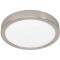 900584 Накладной светильник диммируемый FUEVA 5, 17W (LED), 3000K, Ø210, сталь, матовый никель / пластик, белый
