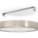 900584 Накладной светильник диммируемый FUEVA 5, 17W (LED), 3000K, Ø210, сталь, матовый никель / пластик, белый