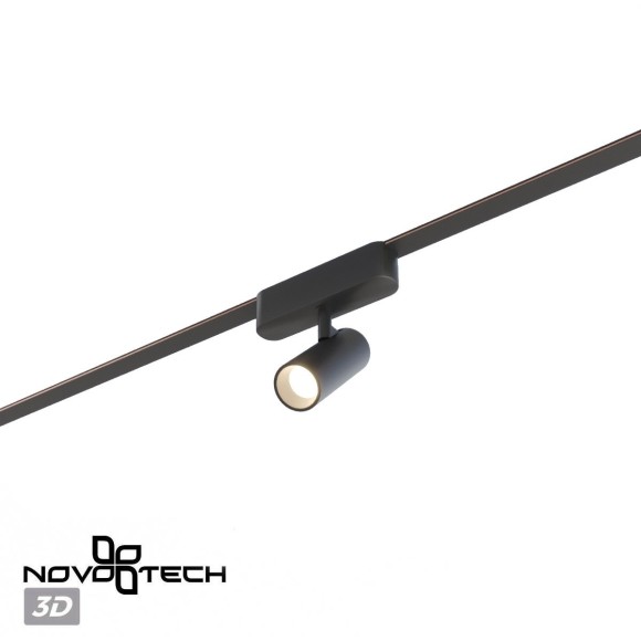 359468 Трековый ременный светодиодный SMART светильник c доп. механическим перекл. цветности Novotech EASY CRI90+ 3000-6000К 280Лм 28° 6W TUYA, Алиса, Wi-Fi