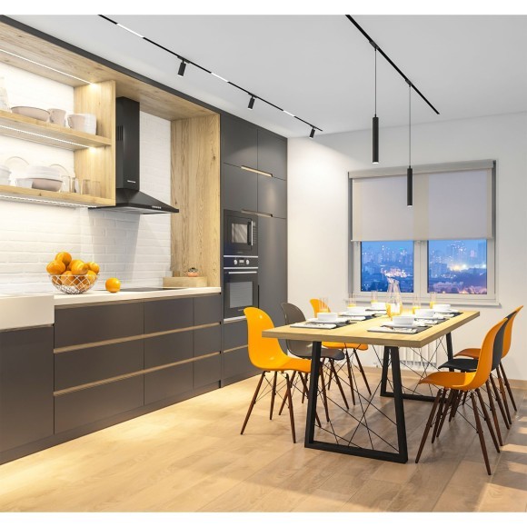 DK8008-BK Трековый магнитный светодиодный SMART (TUYA, Алиса, Wi-Fi, пам. настроек) светильник Denkirs SMART 220V CRI90+ 3000-6000К 770Лм 24° 9Вт