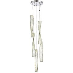 SL6205.103.05 Светильник подвесной ST-Luce Хром/Прозрачный LED 1*55W 4000K ELICA