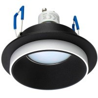 900453 Встраиваемый светильник CAROSSO, 35W (GU10), ?93, алюминий, черный, белый