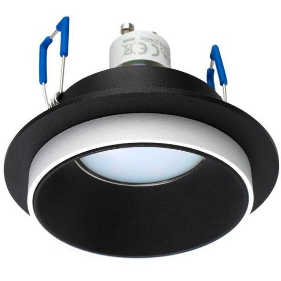 900453 Встраиваемый светильник CAROSSO, 35W (GU10), ?93, алюминий, черный, белый