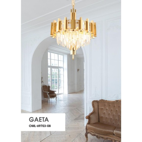 Подвесная люстра Gaeta OML-69703-08 Подвесная люстра Gaeta OML-69703-08