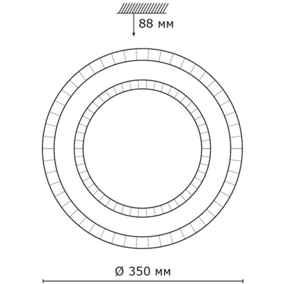 Светодиодный настенно-потолочный светильник с пультом Floors 2041/DL Светодиодный настенно-потолочный светильник с пультом Floors 2041/DL