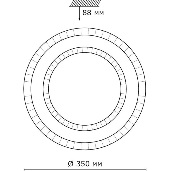 Светодиодный настенно-потолочный светильник с пультом Floors 2041/DL Светодиодный настенно-потолочный светильник с пультом Floors 2041/DL