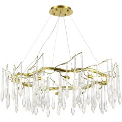 SL1660.203.12 Светильник подвесной ST-Luce Шампань/Шампань, Прозрачный G9 12*5W 4000K TEARDROPS SL1660.203.12 Светильник подвесной ST-Luce Шампань/Шампань, Прозрачный G9 12*5W 4000K TEARDROPS