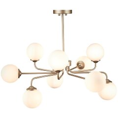 SLE106203-09 Светильник подвесной ST-Luce Золотистый/Белый G9 LED 9*5W REDJINO SLE106203-09 Светильник подвесной ST-Luce Золотистый/Белый G9 LED 9*5W REDJINO