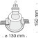 Гипсовый светильник под покраску Maytoni DL002-1-01-W Gyps Modern под лампу 1xGU10 35W