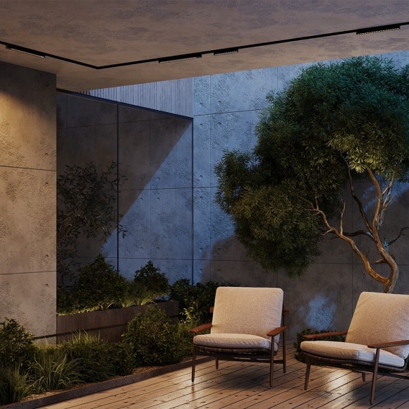 Уличный трековый светильник Maytoni Points Exility IP 3000К 12Вт 36° O-TR02-2-S-12WB3K Уличный трековый светильник Maytoni Points Exility IP 3000К 12Вт 36° O-TR02-2-S-12WB3K