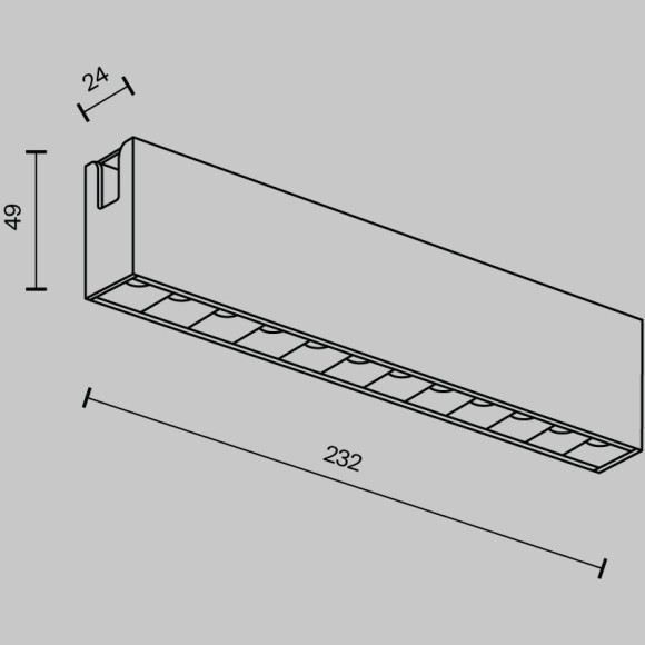 Трековый магнитный светодиодный светильник Maytoni Flarity Points TR150-1-12W3K-M-PT Трековый магнитный светодиодный светильник Maytoni Flarity Points TR150-1-12W3K-M-PT