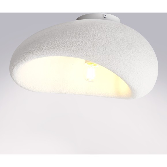 Потолочная люстра 40см с плафоном под камень и лампой Е27 Lightstar Sigma 611646