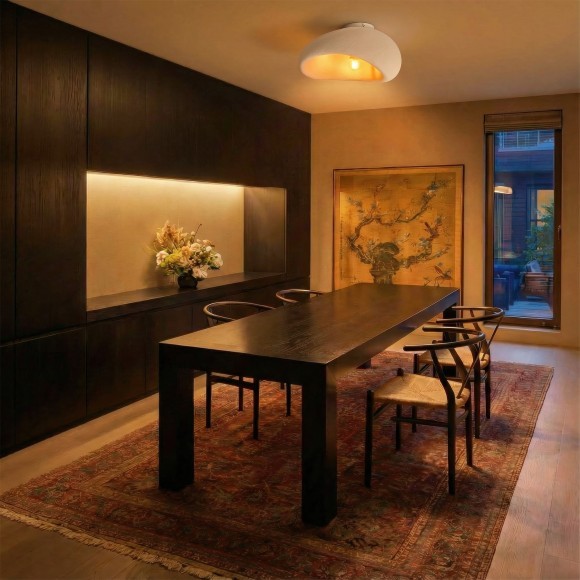 Потолочная люстра 40см с плафоном под камень и лампой Е27 Lightstar Sigma 611646