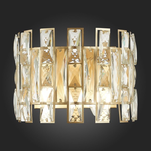 SL1626.201.02 Бра ST-Luce шампань/шампань, прозрачный E14 2*40W ANZIO SL1626.201.02 Бра ST-Luce шампань/шампань, прозрачный E14 2*40W ANZIO