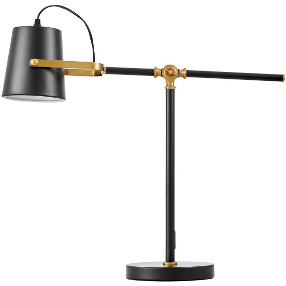 Настольная лампа Lumina Deco LDT 7733-1 BK+MD Настольная лампа Lumina Deco LDT 7733-1 BK+MD