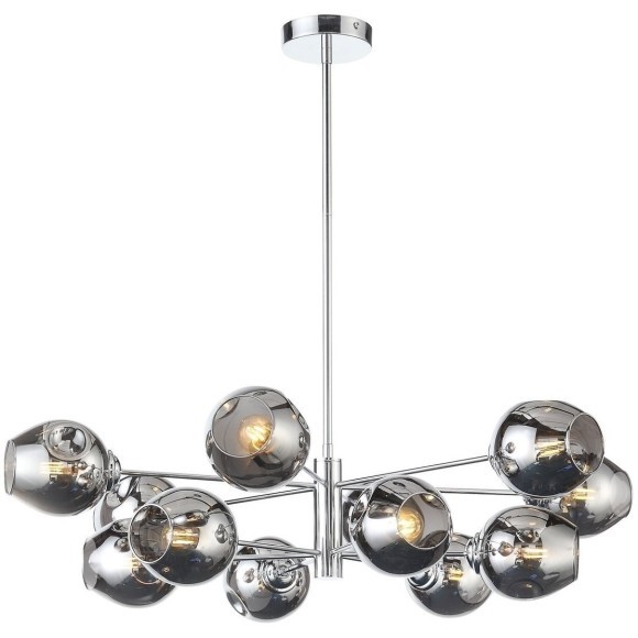 SL1500.103.12 Светильник подвесной ST-Luce Хром/Дымчатый E14 12*40W FOVIA