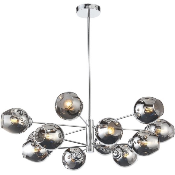 SL1500.103.12 Светильник подвесной ST-Luce Хром/Дымчатый E14 12*40W FOVIA