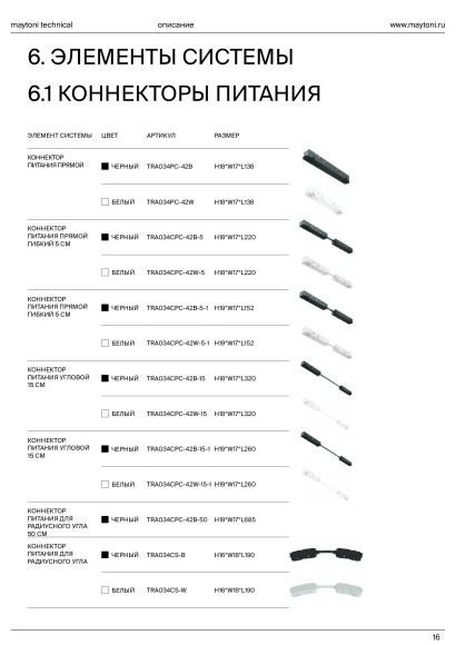 Угловой внешний коннектор для накладных шинопроводов Maytoni Exility TRA034OCL-41W