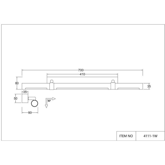Настенный светильник Cuero 4111-1W