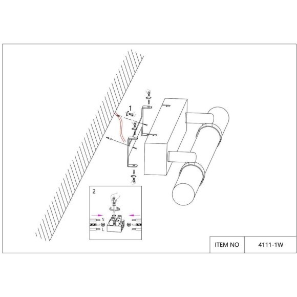 Настенный светильник Cuero 4111-1W