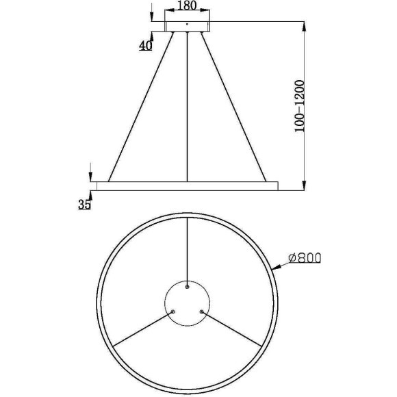 Подвесной светильник Maytoni MOD058PL-L42BK