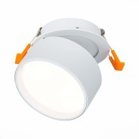 ST651.548.09 Встраиваемый поворотный светильник Белый LED 1*9W 4000K 720Lm Ra90 120° IP20 D85xH68 1 Встраиваемые светильники