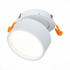 ST651.548.09 Встраиваемый поворотный светильник Белый LED 1*9W 4000K 720Lm Ra90 120° IP20 D85xH68 1 Встраиваемые светильники ST651.548.09 Встраиваемый поворотный светильник Белый LED 1*9W 4000K 720Lm Ra90 120° IP20 D85xH68 1 Встраиваемые светильники