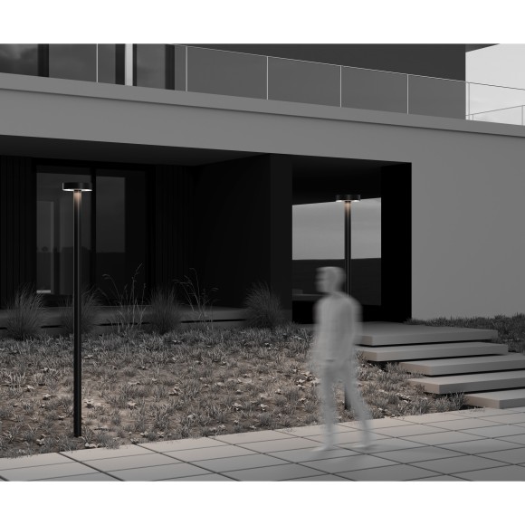 O529FL-L30B3K Садово-парковый уличный столб 250 см 30 ватт Maytoni Outdoor