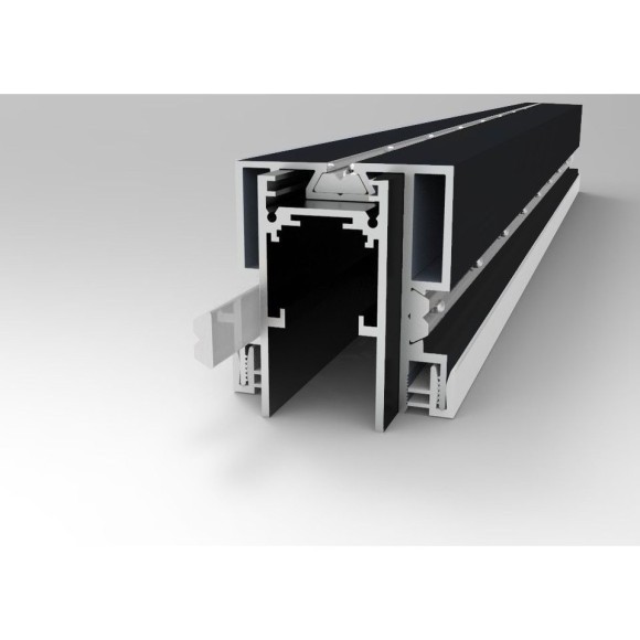 ST003.429.01 Профиль 2м для монтажа черного накл. шинопровода в демпферный натяжной потолок Skyline 48 ST003.429.01 Профиль 2м для монтажа черного накл. шинопровода в демпферный натяжной потолок Skyline 48