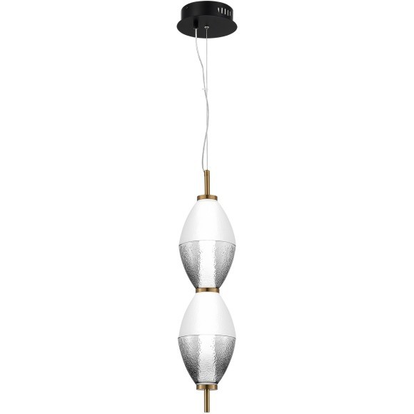 SL6130.403.15 Светильник подвесной ST-Luce Черный/Белый, Дымчатый LED 1*16W 3000K ICE
