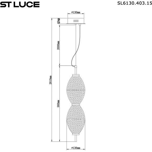 SL6130.403.15 Светильник подвесной ST-Luce Черный/Белый, Дымчатый LED 1*16W 3000K ICE SL6130.403.15 Светильник подвесной ST-Luce Черный/Белый, Дымчатый LED 1*16W 3000K ICE