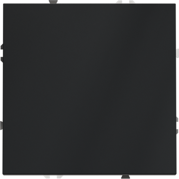 Выключатель встраиваемый VOLTUM S70 одноклавишный 10А, (графит)