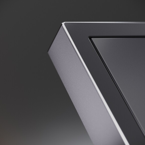 Клавиши для выключателя/переключателя двухклавишного, S70 Metal (антрацит)