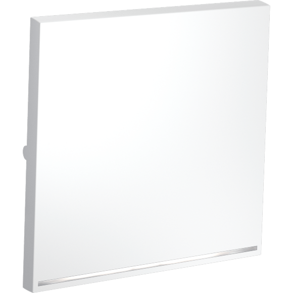 Клавиша для выключателя/переключателя одноклавишного с подсветкой, S70 (белый матовый)