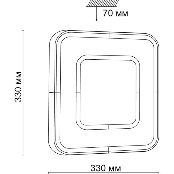 Настенно-потолочный светильник Sonex 3047/CL ARTI IP43 светодиодный LED 30W
