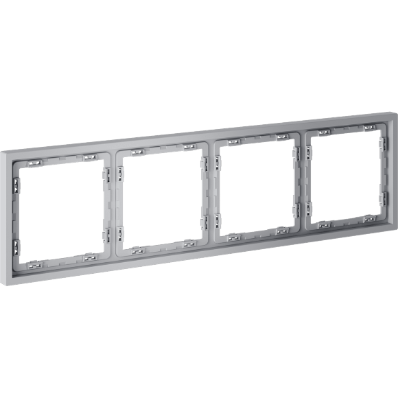 Рамка пластиковая VOLTUM S70 на 4 поста, (серый)