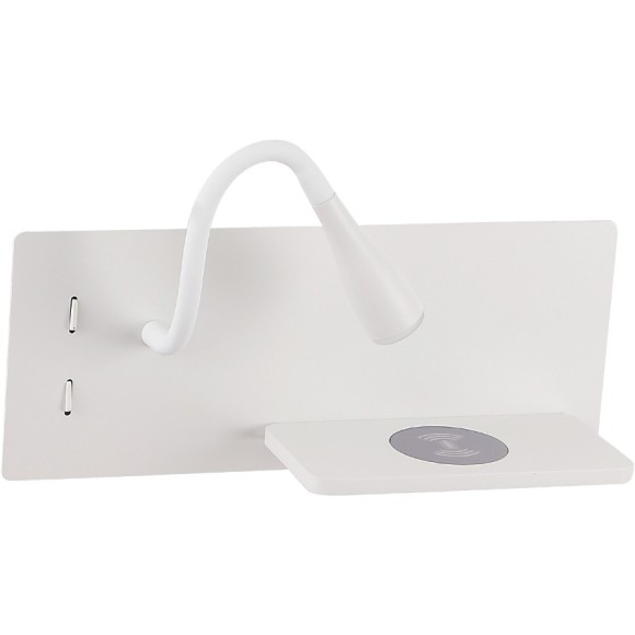 Бра Crystal Lux CLT 217W Qi+USB WH