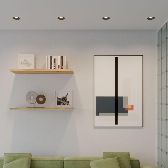 359887 WIR NT26 000 черный Светильник встраиваемый с переключателем цв. температуры IP20 LED 10W 100-265V 3000К/4000К/6000К ECLAT