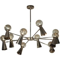 10046/10 Gold Люстра на штанге LOFT IT Halley