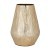 421324 KURASHIKI Ваза декоративная металл золотой H270, Ø200