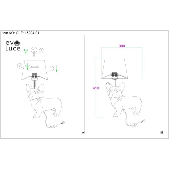 SLE115204-01 Прикроватная лампа Белый, Хром/Белый E27 1*40W NARNI