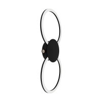 902124 VENTICELLO Светодиодный настенно-потолочный светильник 20Вт 2400Лм 3000К алюминий черный белый