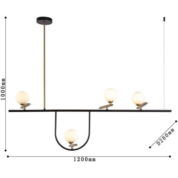 Потолочная люстра Pouli 4109-4P