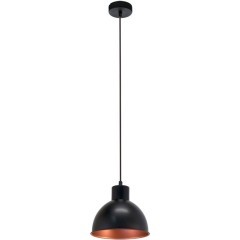 49238 Подвес TRURO 1, 1х60W (E27), Ø210, H1100, сталь, черный, медный
